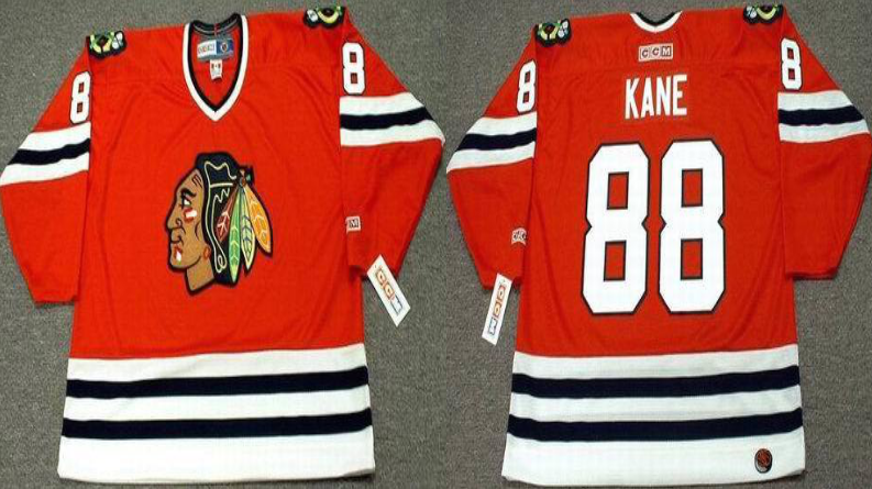 2019 Men Chicago Blackhawks 88 Kane red style #2 CCM NHL jerseys